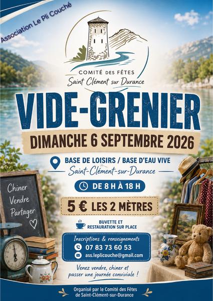 Vide grenier à Saint-Clément-sur-Durance