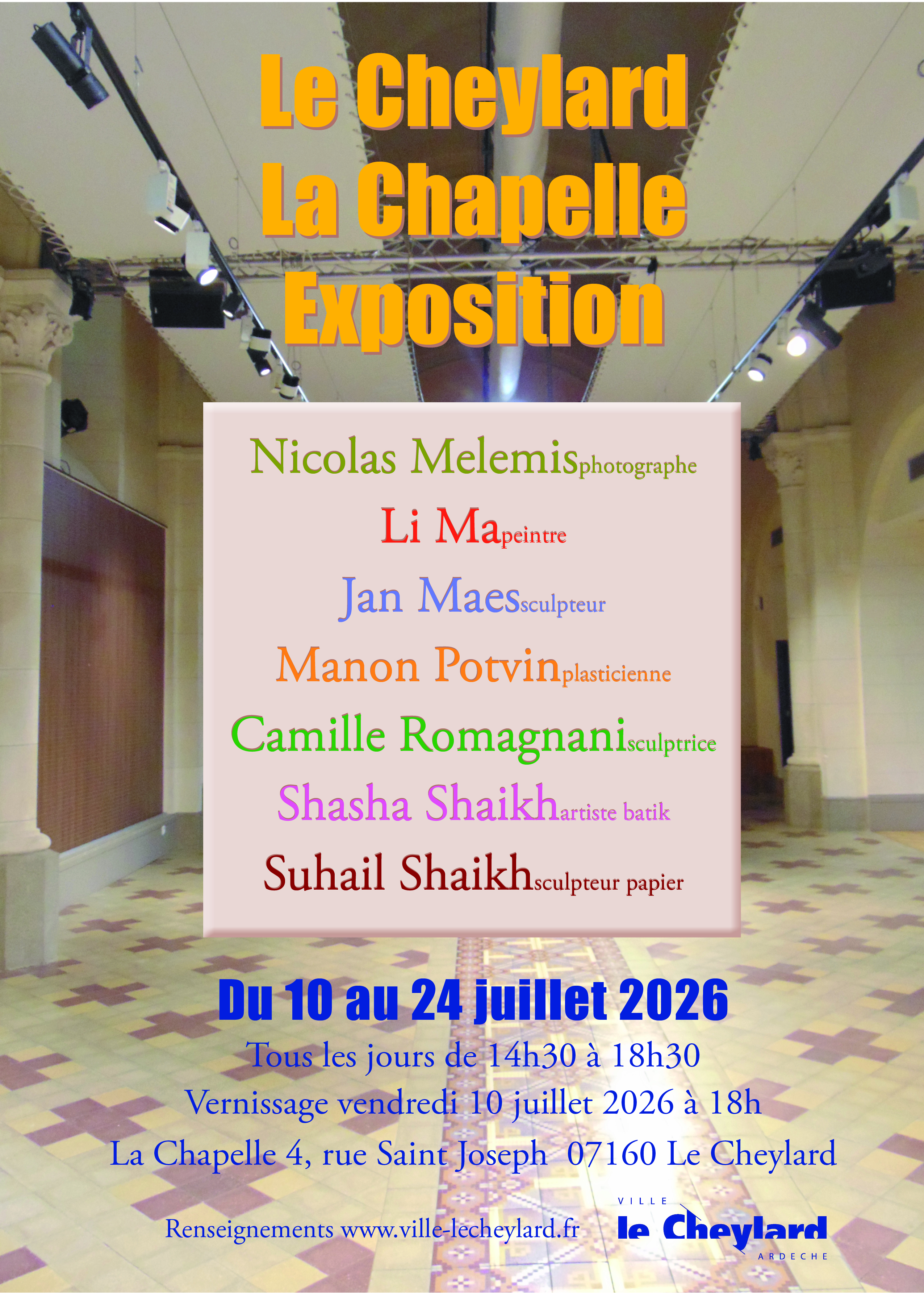 Exposition "Sculptures, photos, peintures"