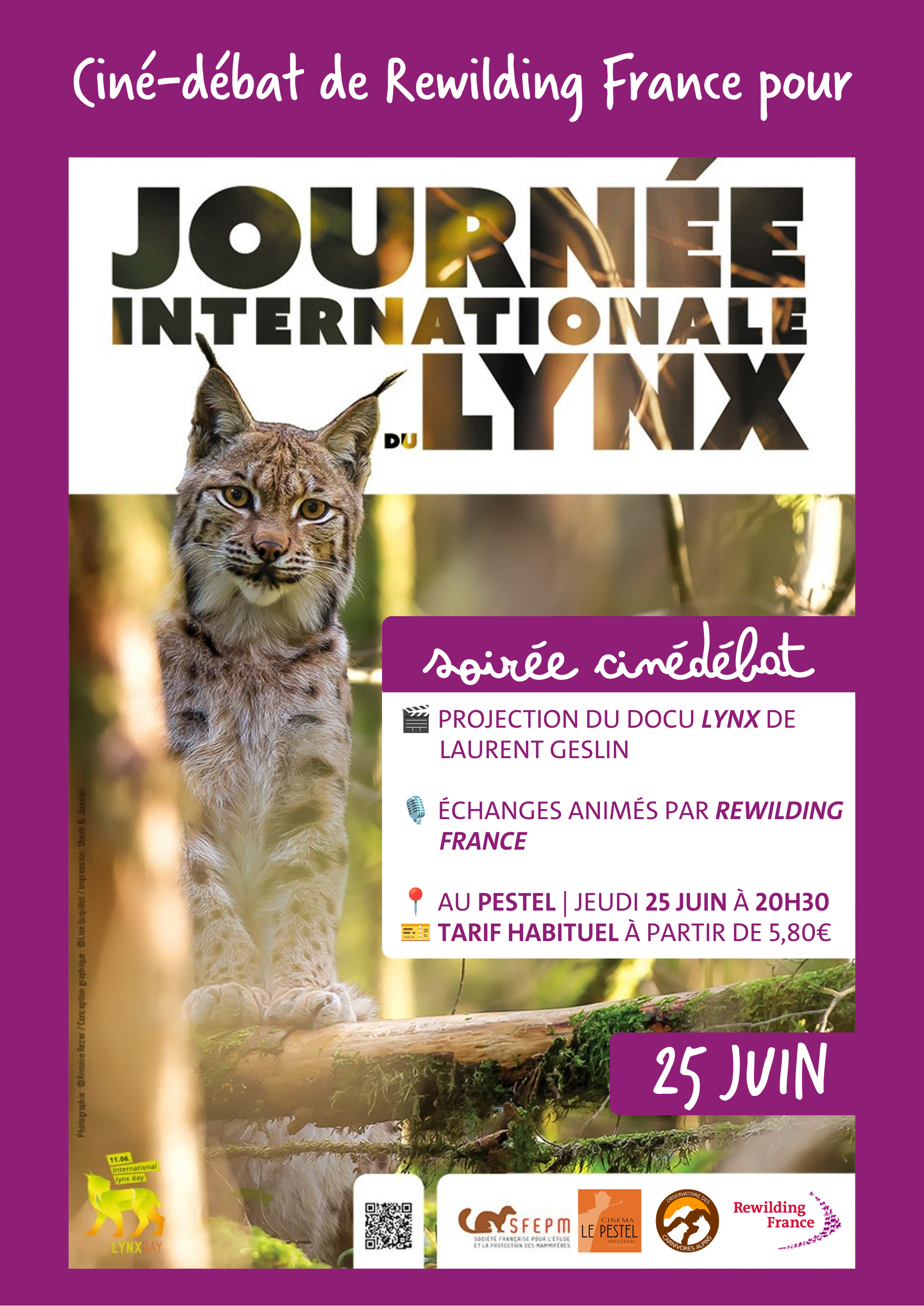 Ciné-débat et exposition photo sur le lynx
