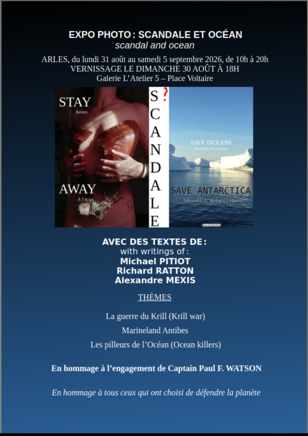Exposition photo « Scandale & océan »