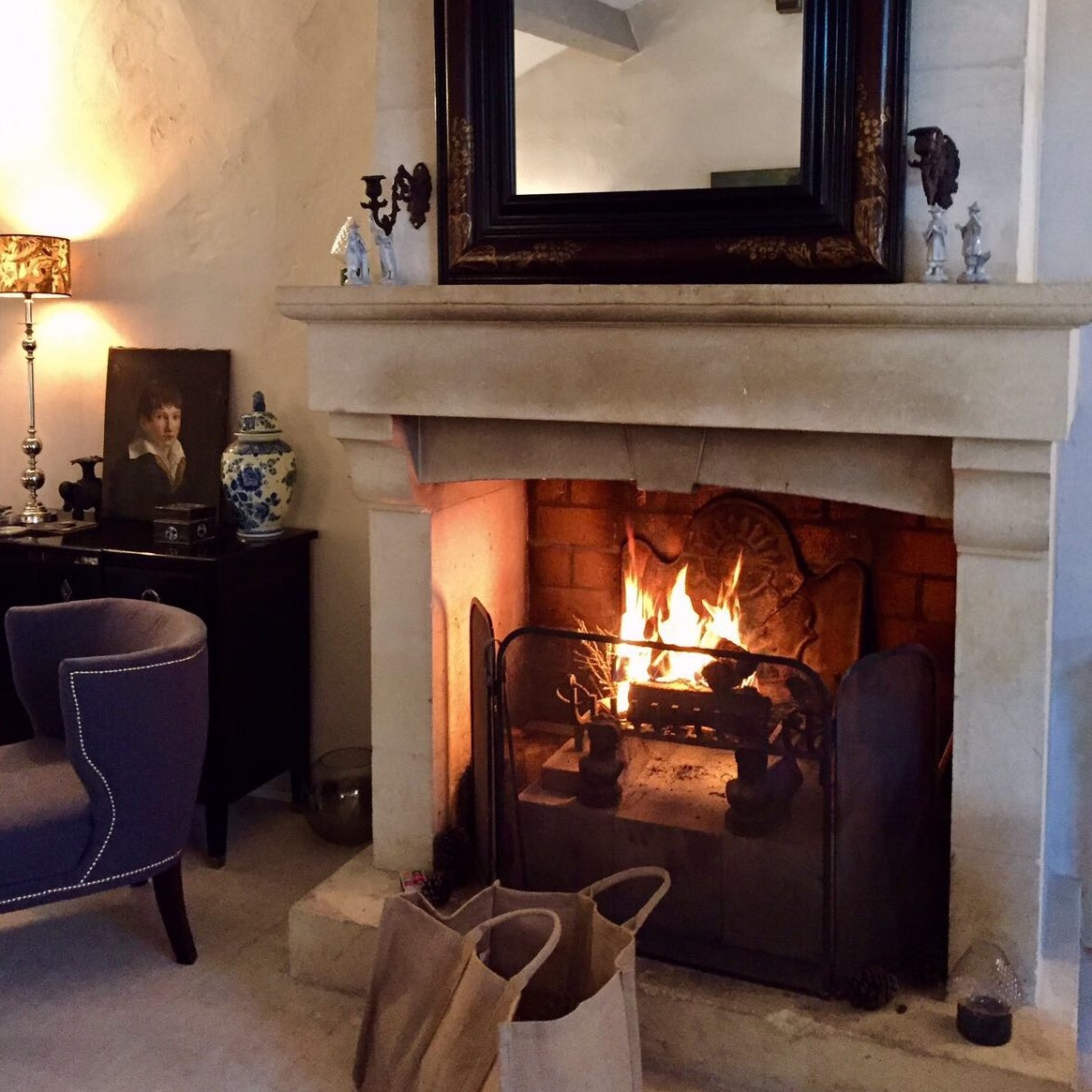 Cheminée - Hôtel Domaine le Bois des Dames