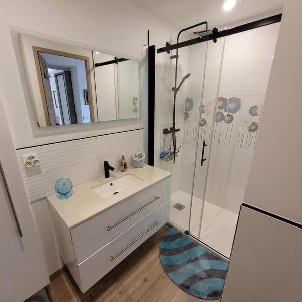 Salle d'eau Gîte Macalinewa Gîtes de France Alpes-Maritimes Saint-Jeannet