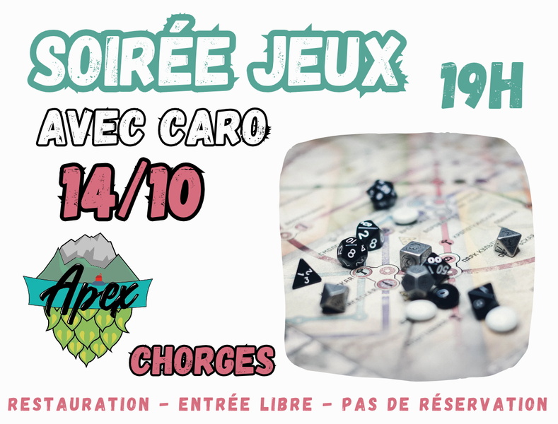 Soirée Jeux - Apex Brewpub