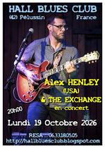 Concert "Alex Henley (USA)" - Hall Blues Club_Pélussin