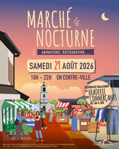 Marché nocturne et braderie des commerçants_Divonne-les-Bains