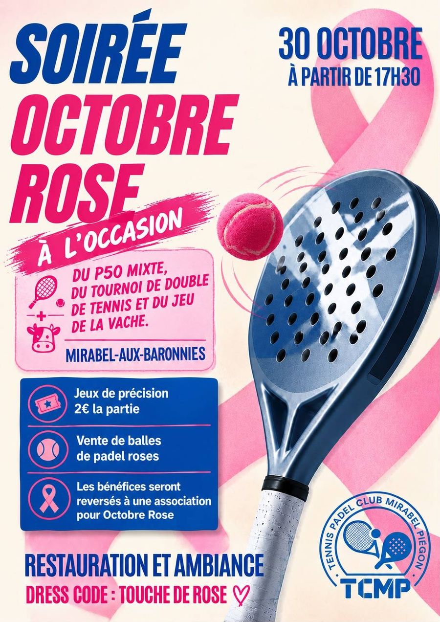 Soirée octobre rose_Mirabel-aux-Baronnies