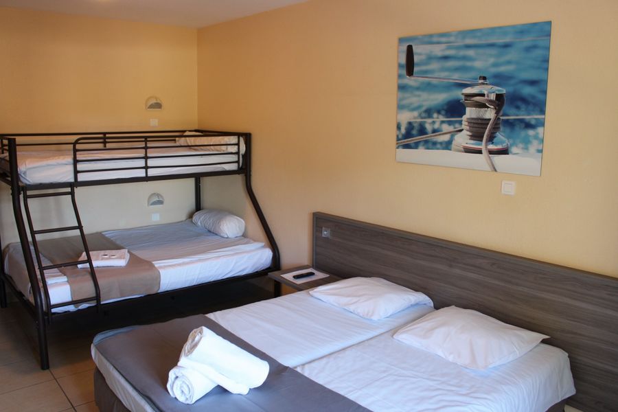 Chambre 4 places ter Les Voiles d'Azur