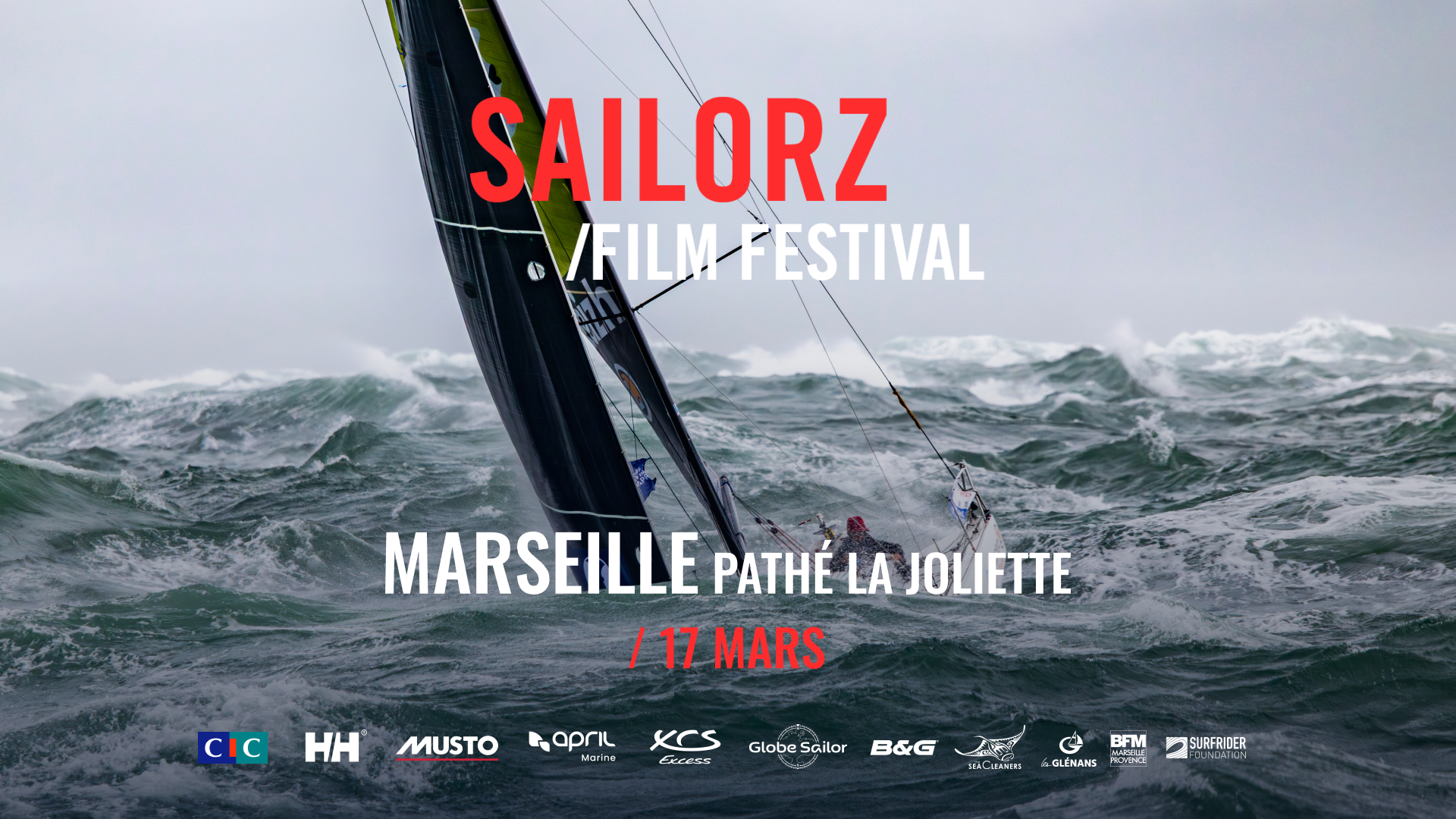 Sailorz Film Festival 2026 Marseille - La voile de compétition sur écran géant
