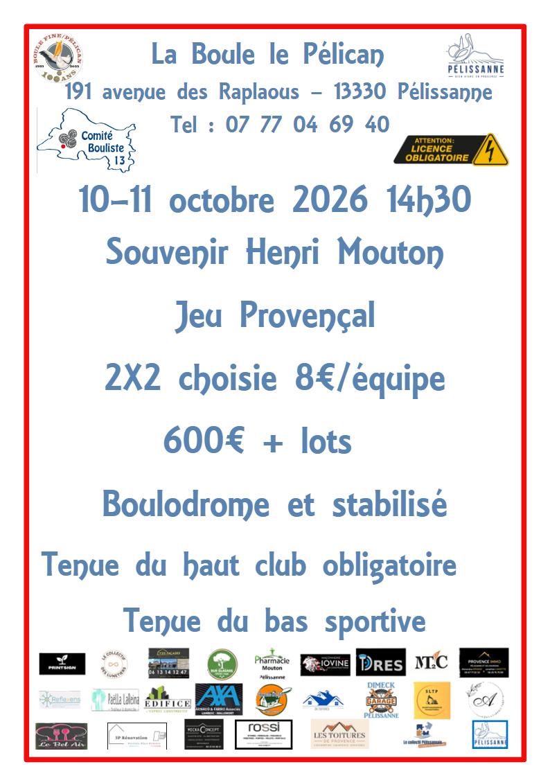 Concours de jeu provençal