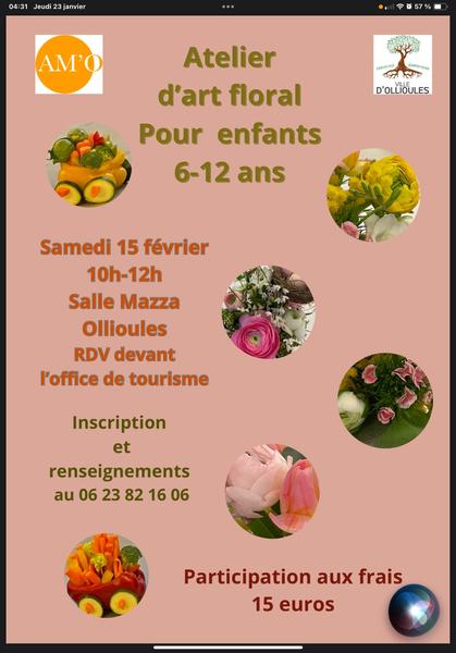 Atelier d'art floral pour les enfants