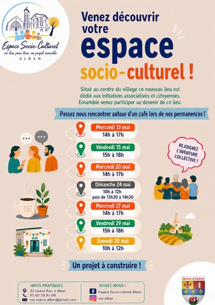 Permanence pour découvrir et réfléchir au futur espace socio-culturel d'Alban