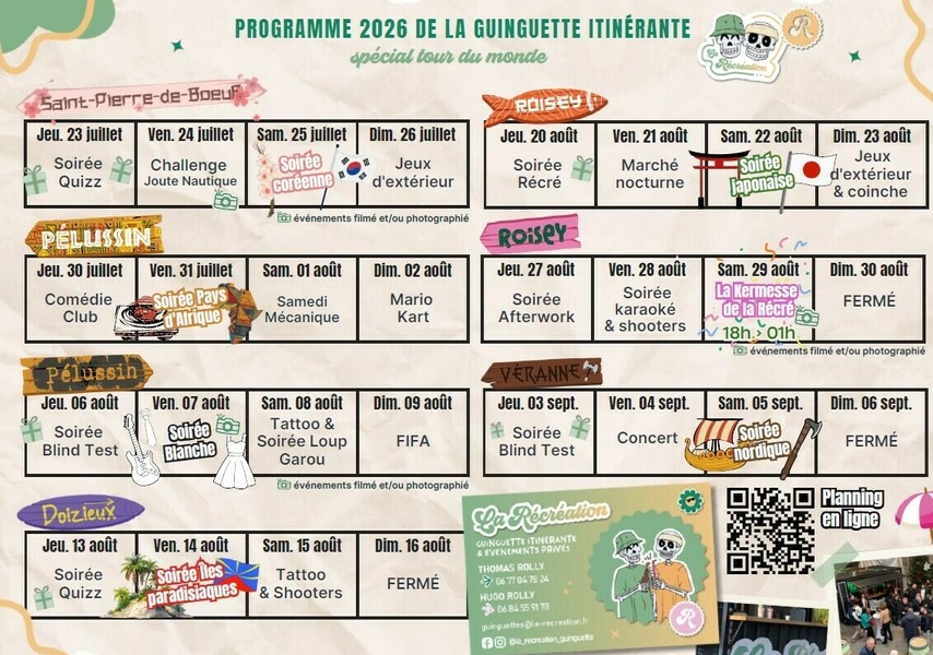 Guinguette itinérante "La Récréation"_Véranne