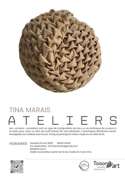 Exposition et ateliers de l’artiste textile canadienne Tina Marais_Crémieu