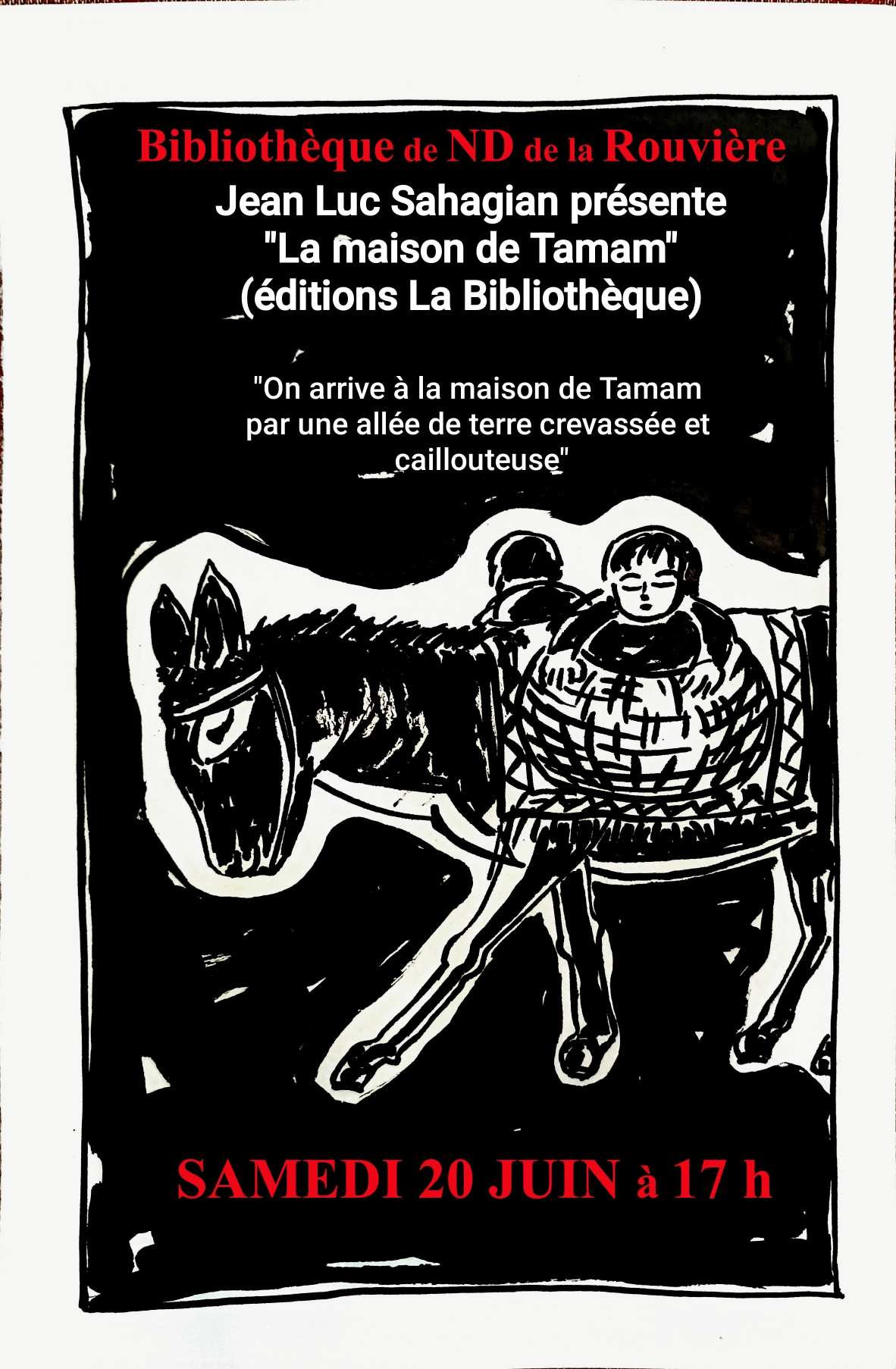 Rencontre littéraire : Jean-Luc Sahagian_Notre-Dame-de-la-Rouvière
