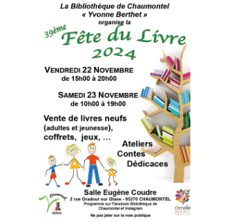 Fête du livre 2024 Du 22 au 23 nov 2024