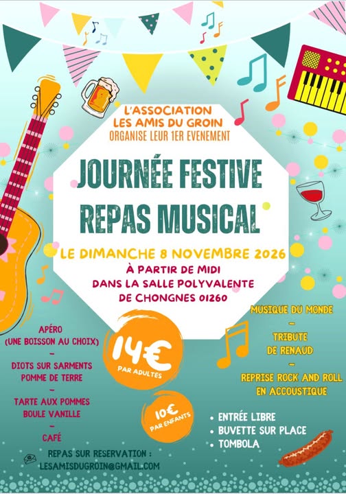 Journée festive et repas musical à Chongnes