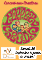 Affiche du concert les Pepper Seeds, à la brasserie des Ursulines