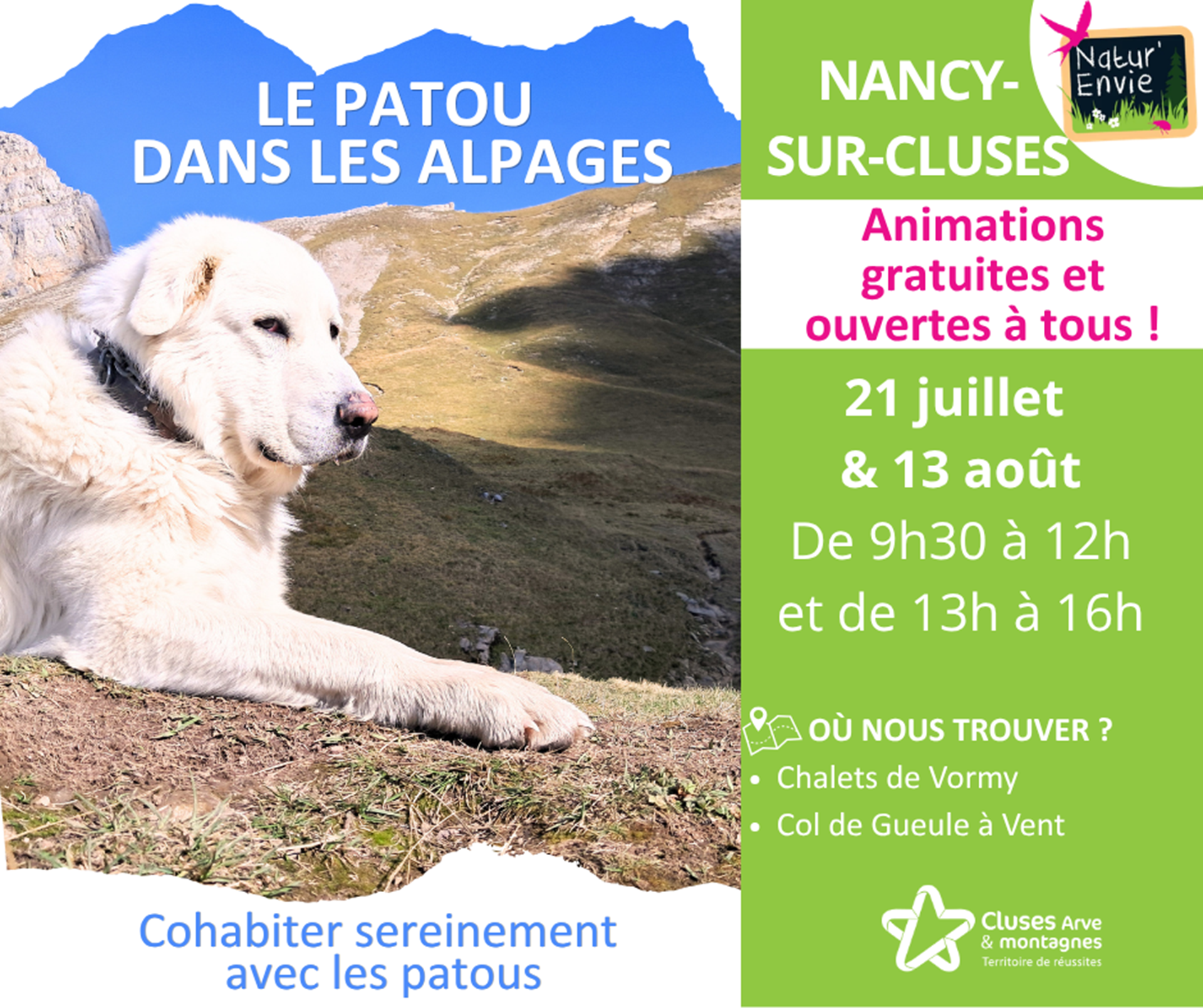 Sensibilisation des randonneurs face aux chiens de protection - Nancy-sur-Cluses_Nancy-sur-Cluses