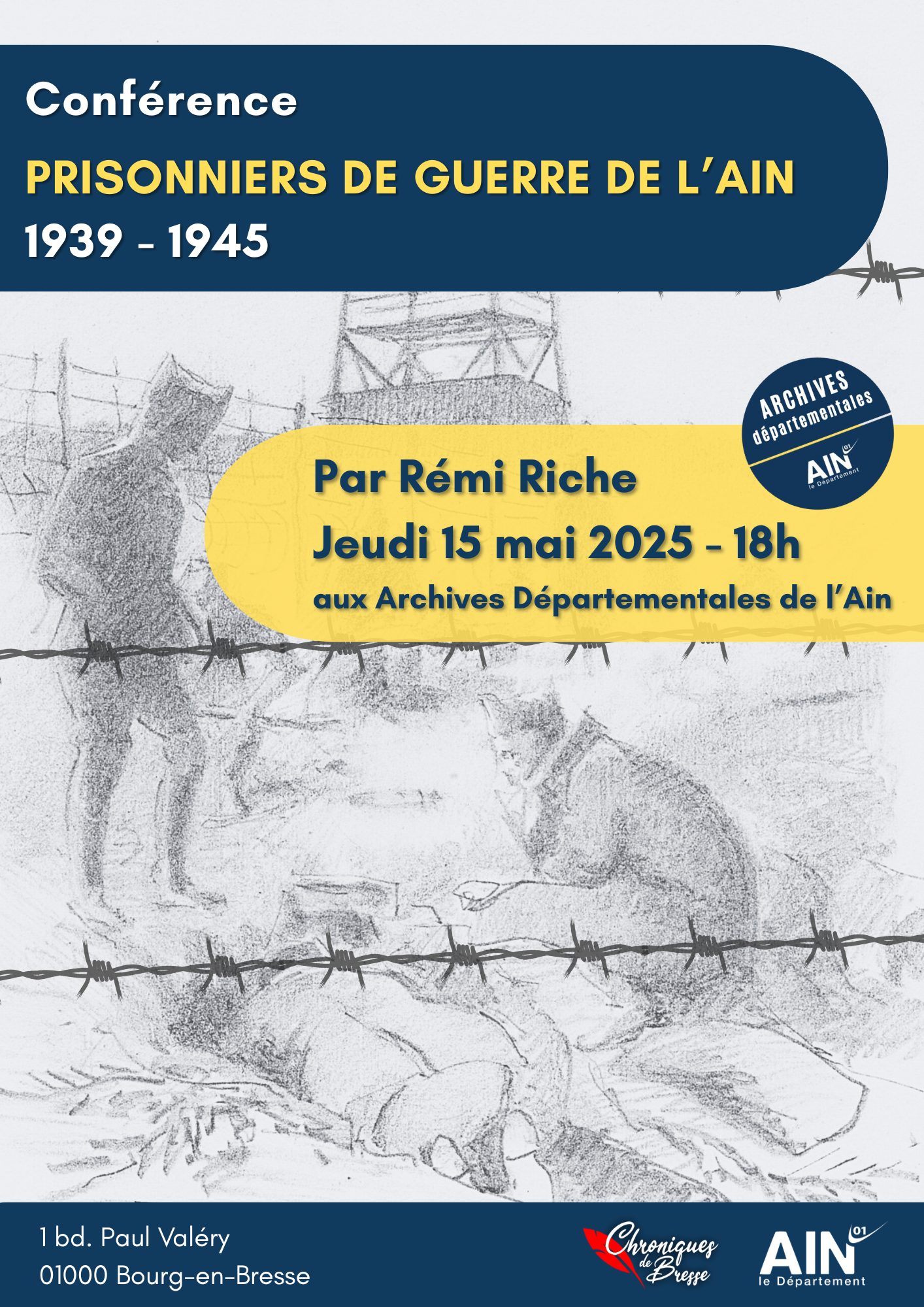 Conférence prisonniers de guerre de l'Ain