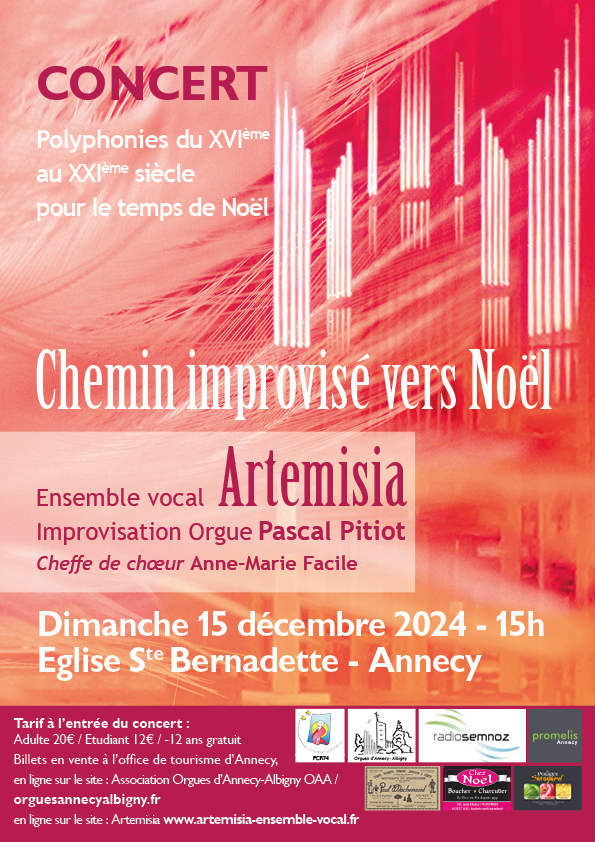 Concert : Chemin improvisé vers Noël avec l'ensemble vocal Artemisia