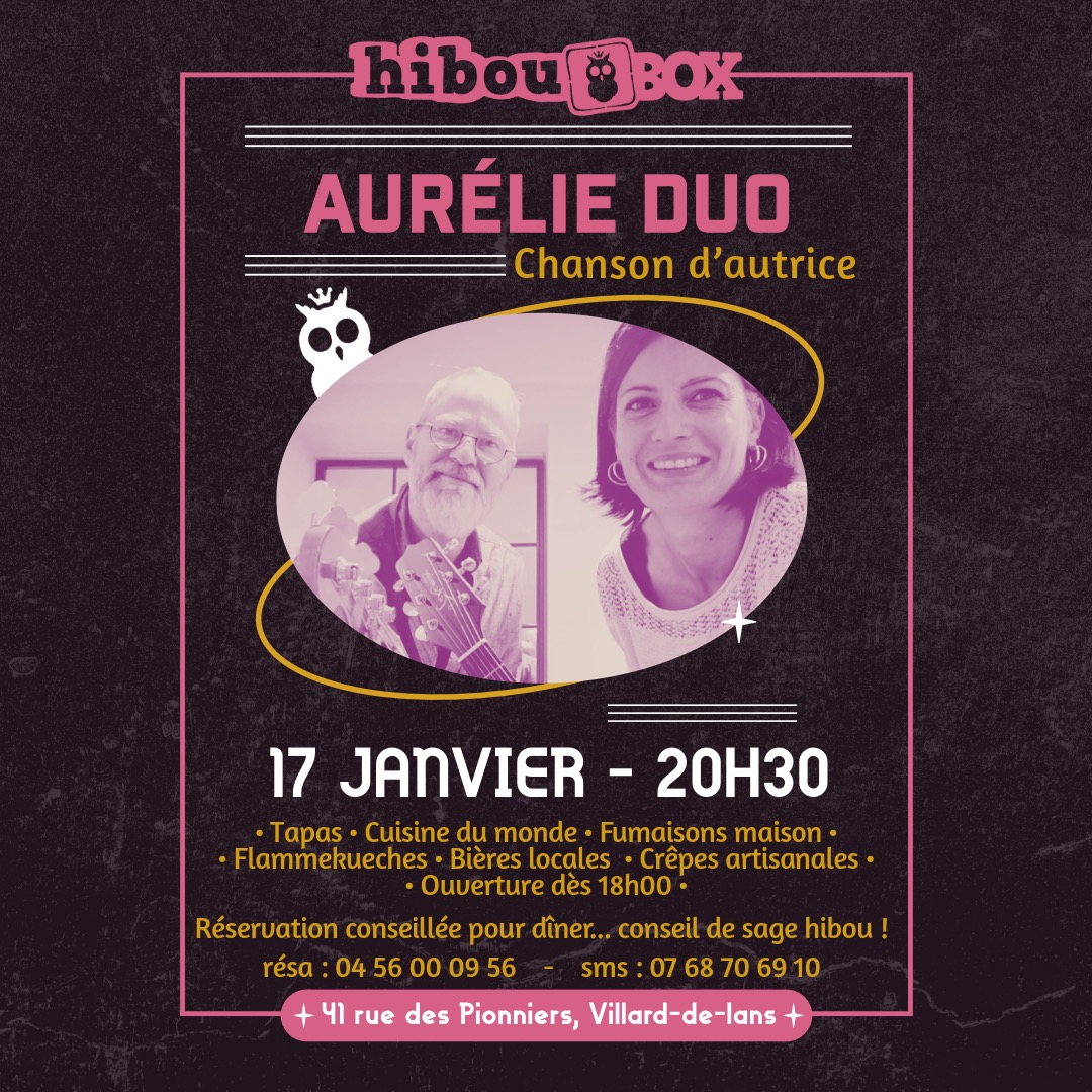 Concert Aurélie Duo - Chansons d'autrice