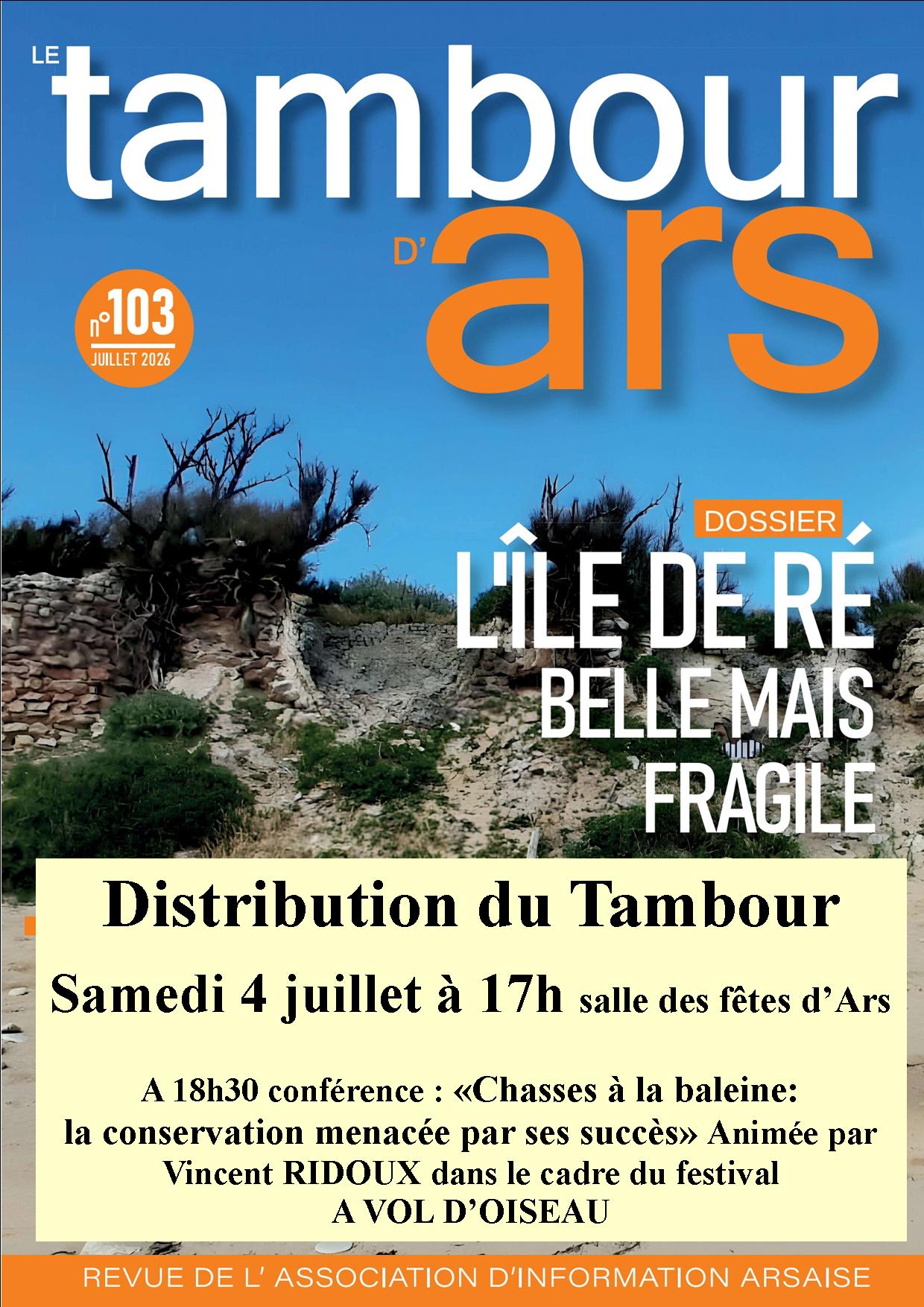 Distribution du Tambour d'Ars n°103