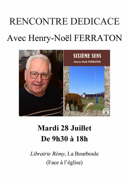 Séance de dédicaces : Henry-Noël Ferraton