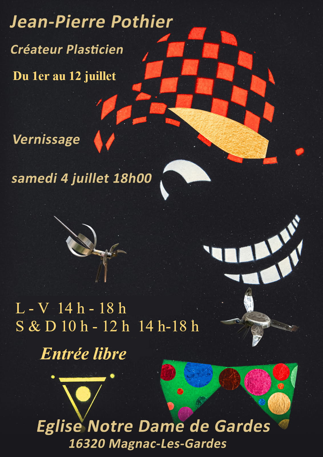 Exposition créateur plasticien Jean-Pierre Pothier