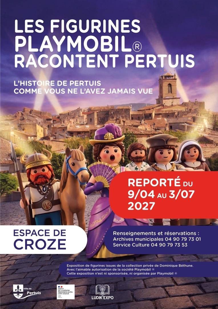 Exposition "Les figurines Playmobil racontent Pertuis"