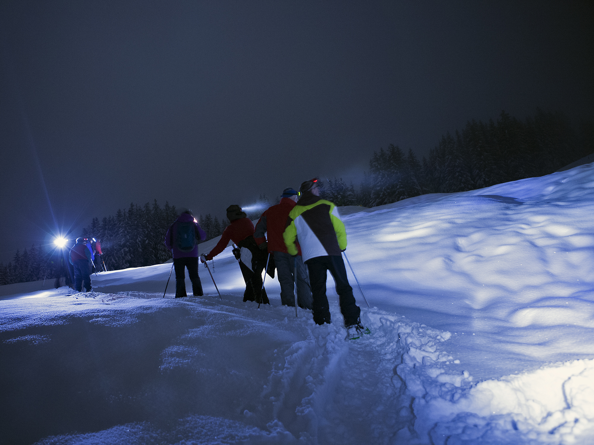 Sortie raquettes en nocturne