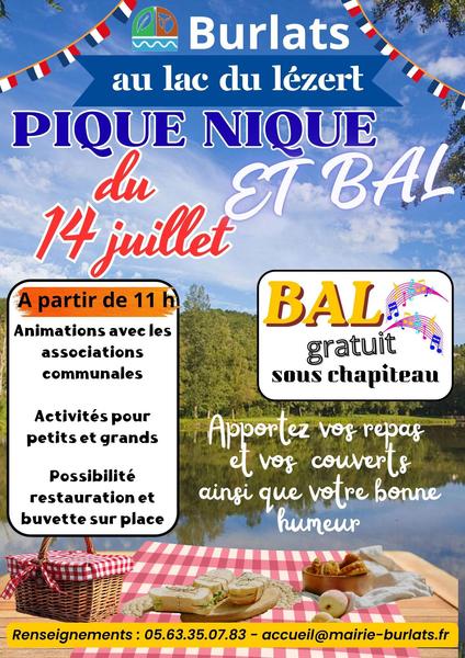 Pique nique et bal du 14 juillet