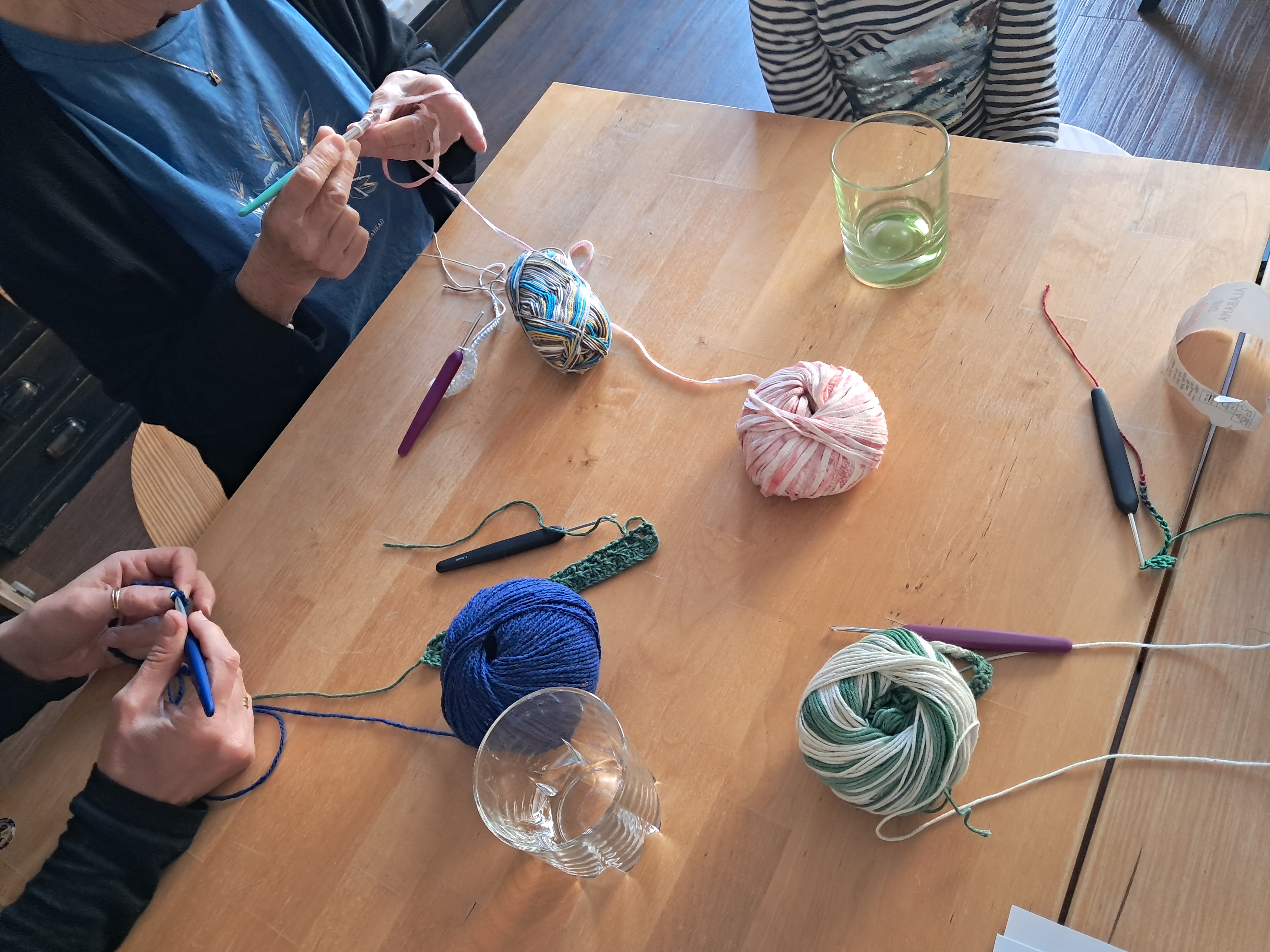 Atelier fleurs en crochet