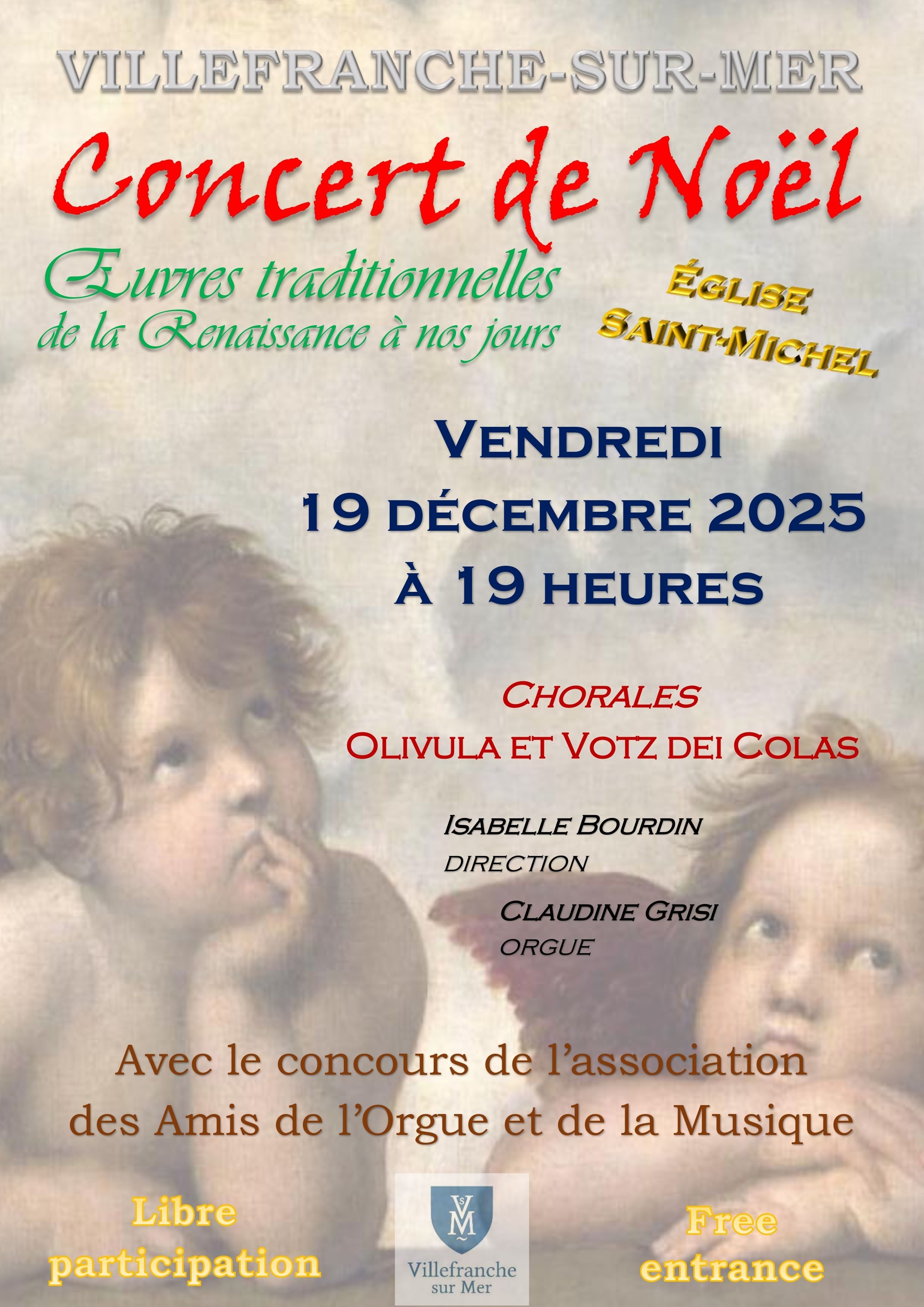 Concert de Noel avec les Chorales Olivula et Votz dei Colas_Villefranche-sur-Mer
