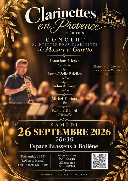 Concert Clarinettes en Provence>