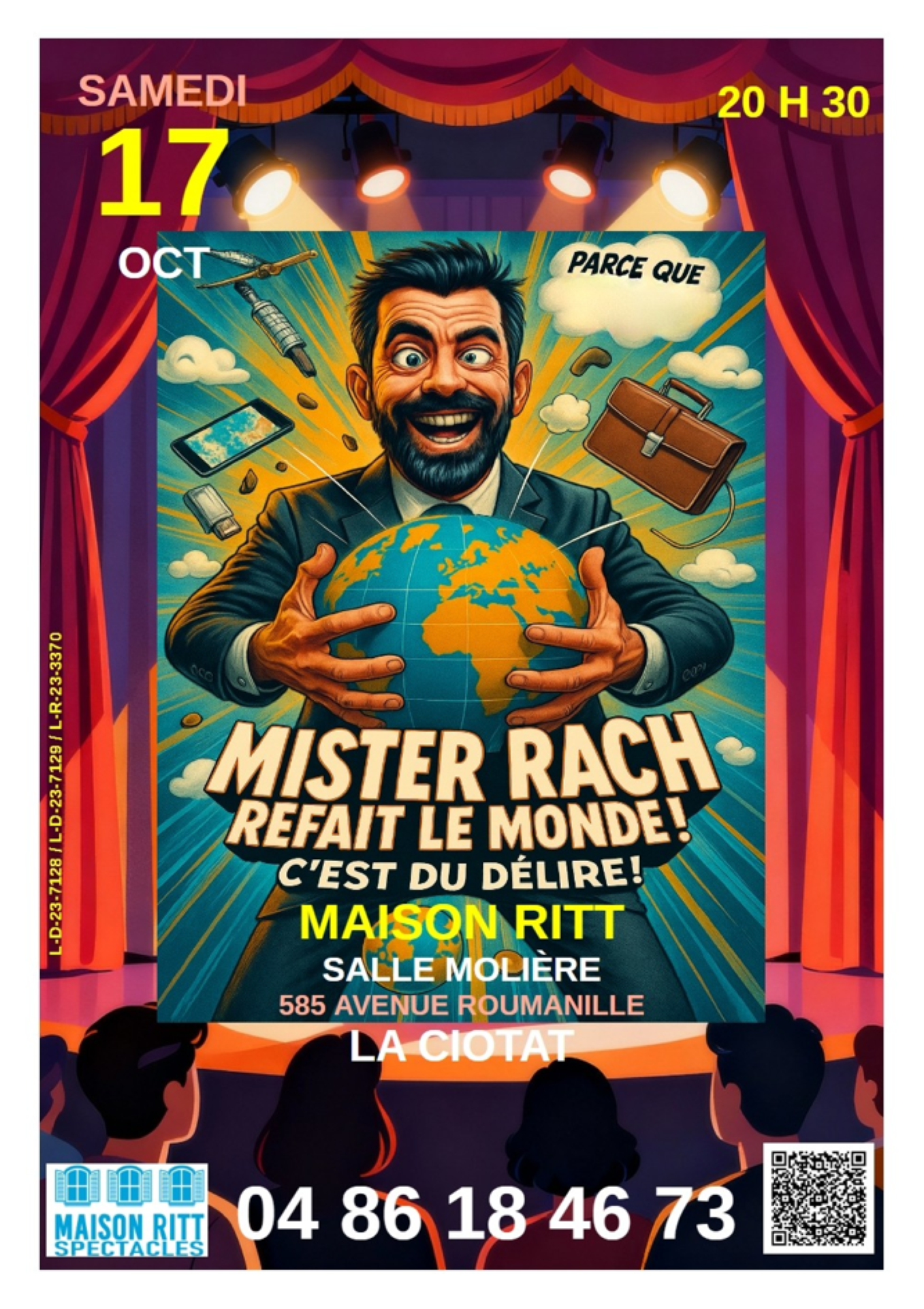 Spectacle de stand-up Mister Rach refait le monde