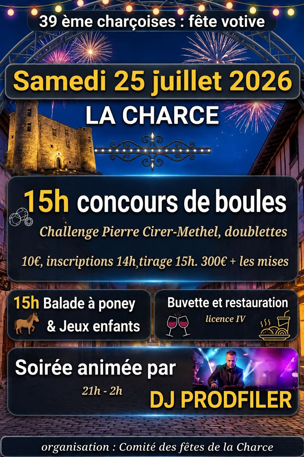 39 charçoises : fête votive