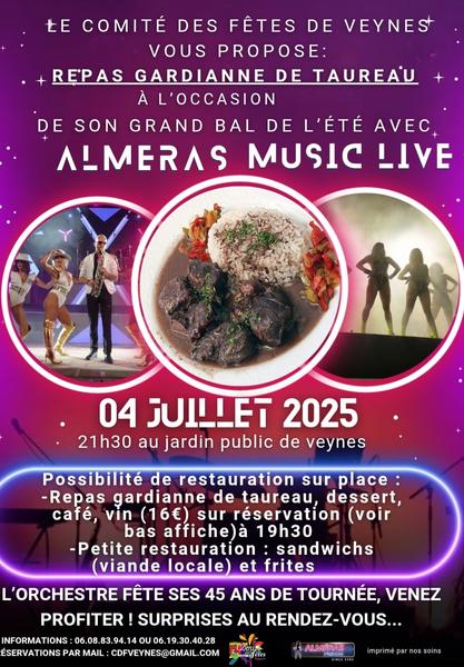 - © Comité des fêtes de Veynes Grand Bal de l'été avec Almeras Music Live_Veynes - © Comité des fêtes de Veynes