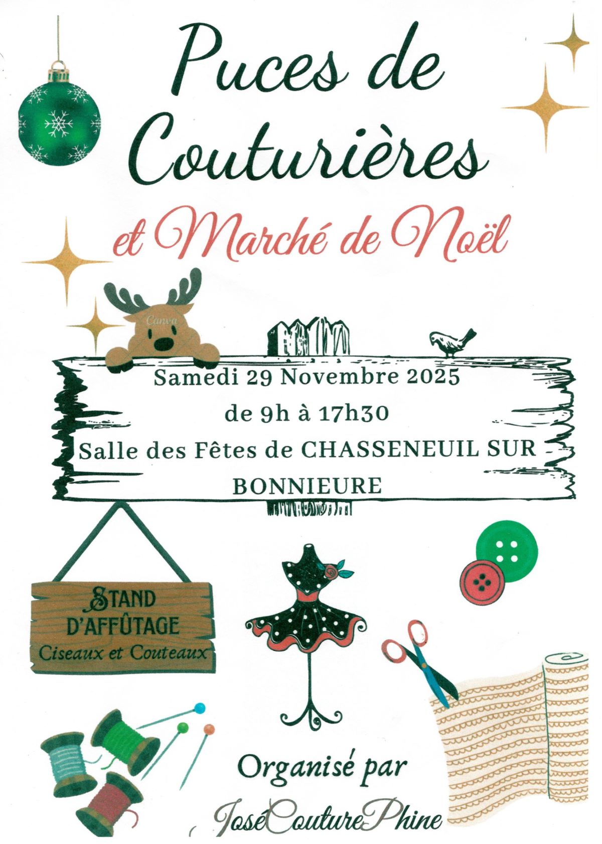 Puces couturières Marché de Noël