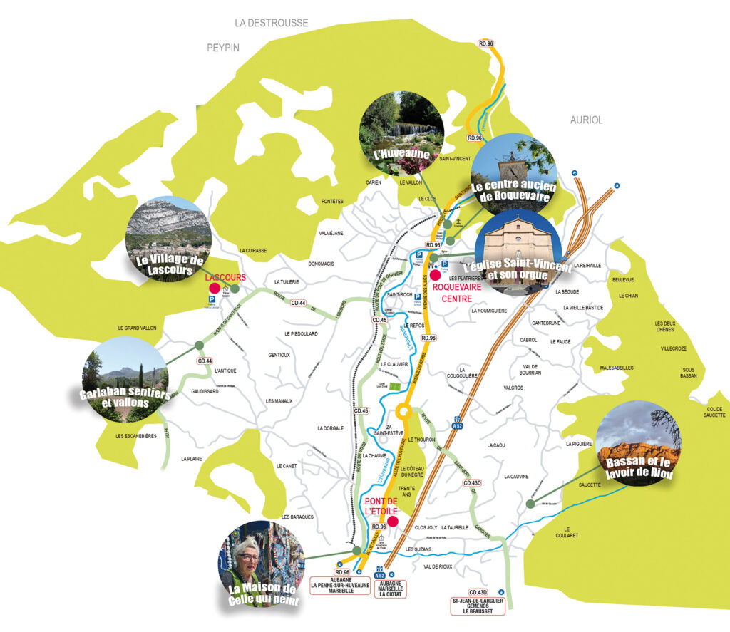 Itinéraire touristique - Les « 7 Merveilles de Roquevaire ».