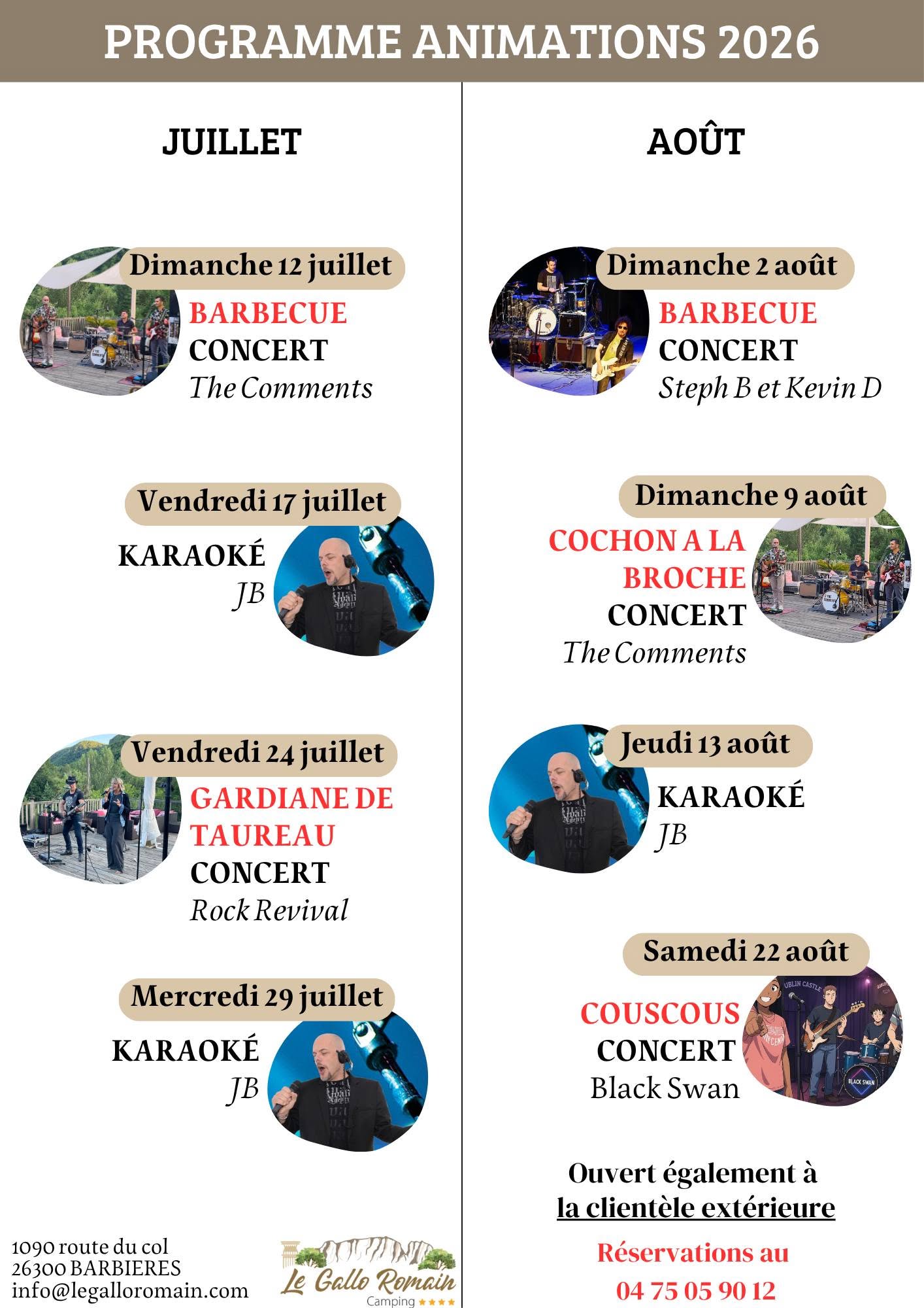 Concert Gardiane de Taureau - Rock revival_Barbières