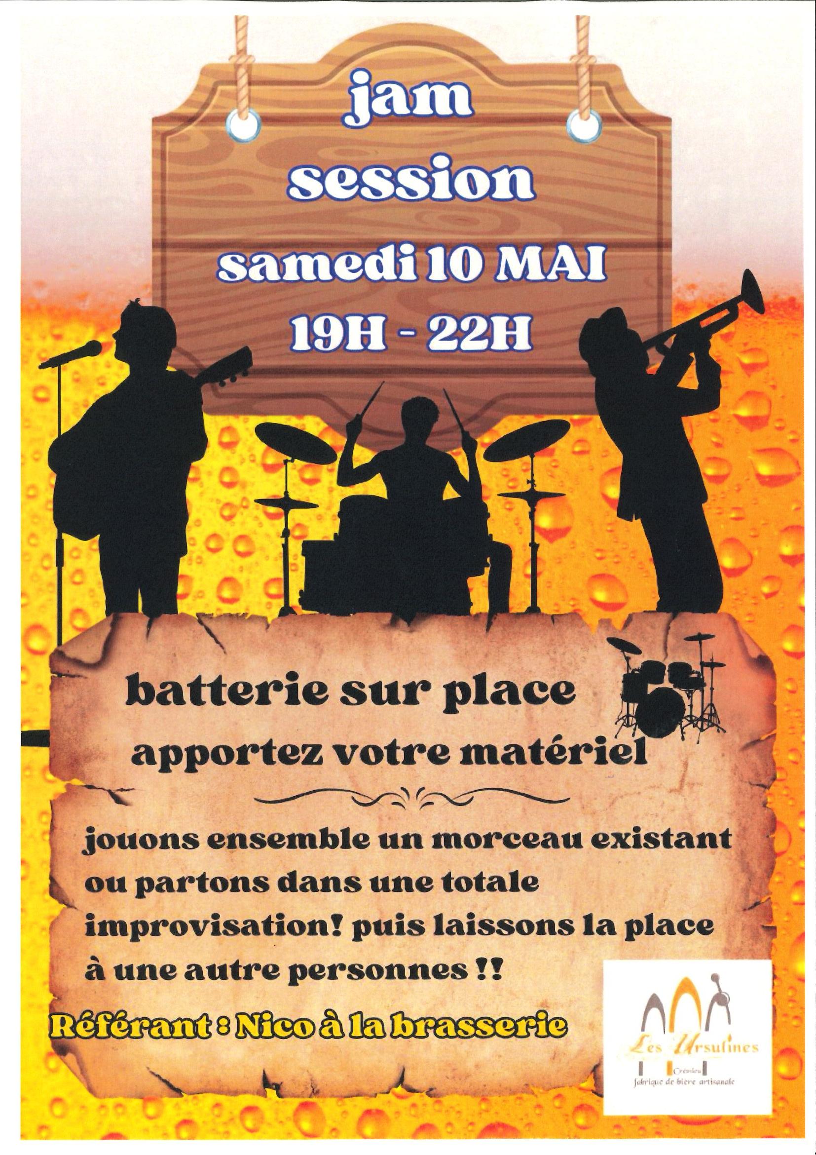 Concert des Ursulines : Jam session_Crémieu du 10 mai - Balcons du Dauphiné