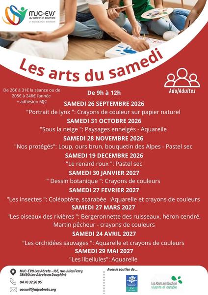 Les arts du samedi
