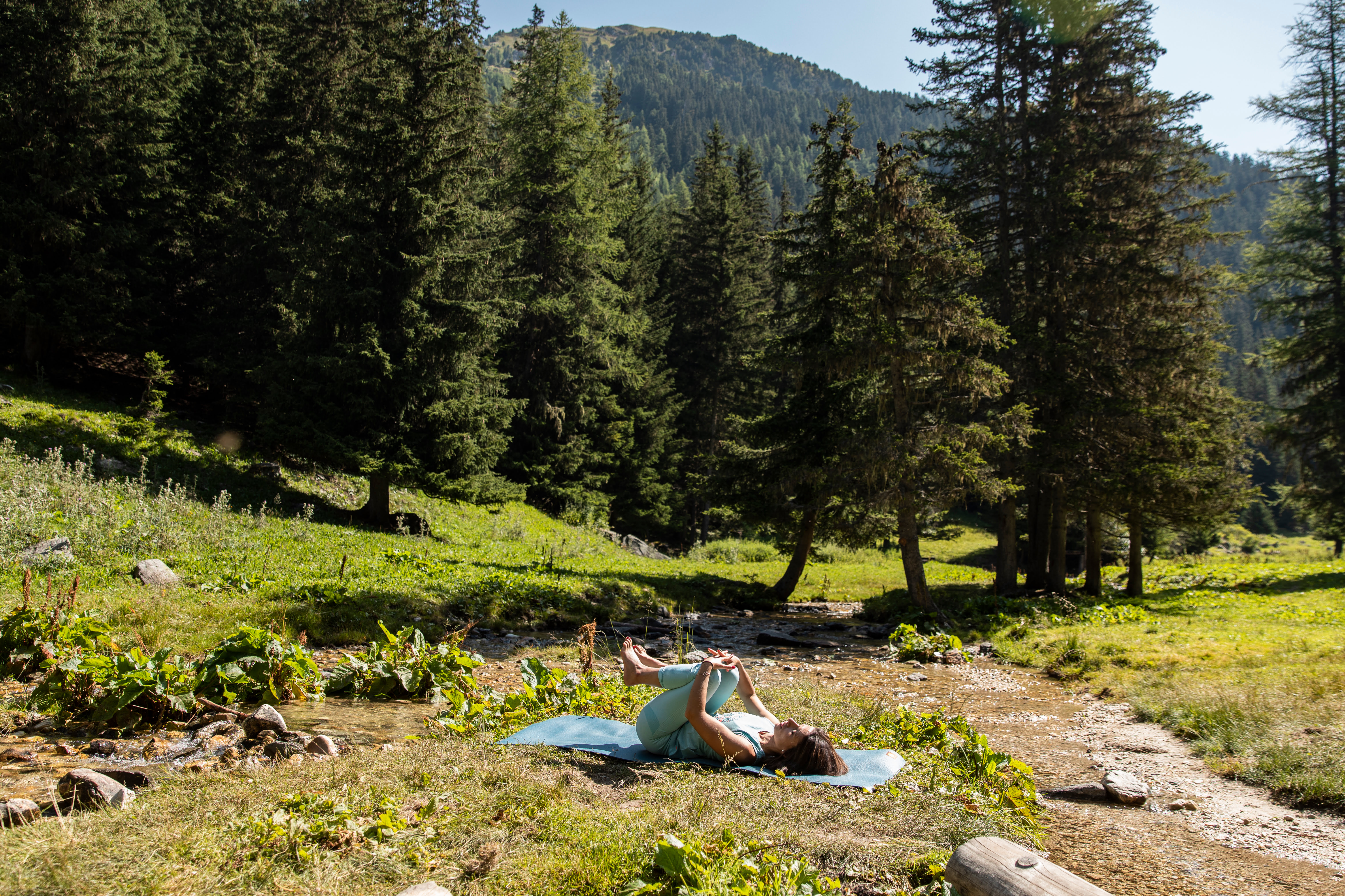 Pratique du yoga dans la nature