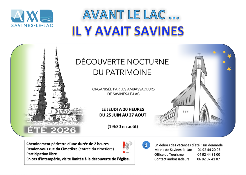 Découverte nocturne du patrimoine 'Savines'