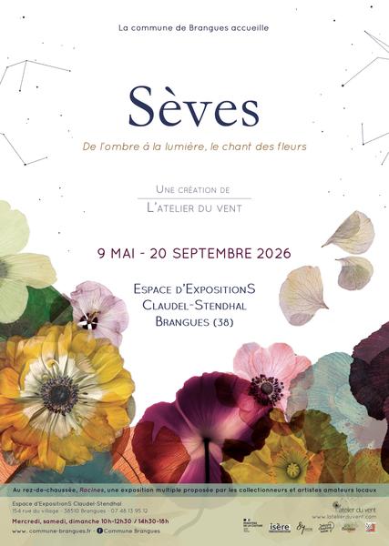 Exposition temporaire à l'espace d'expositions Claudel-Stendhal : Sèves, le l'ombre à la lumière, le chant des fleurs_Brangues
