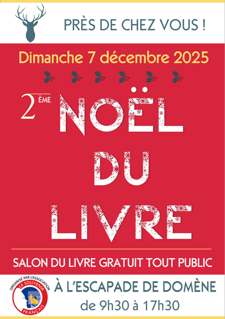 Affiche Noël du livre 2025