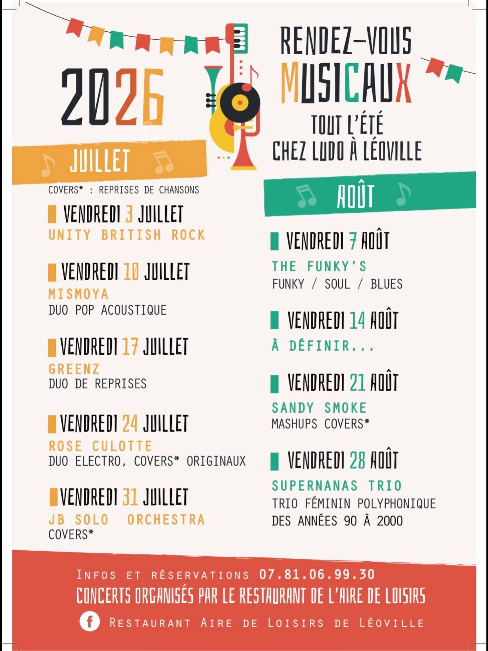 Rendez-vous Musicaux tout l'été chez Ludo