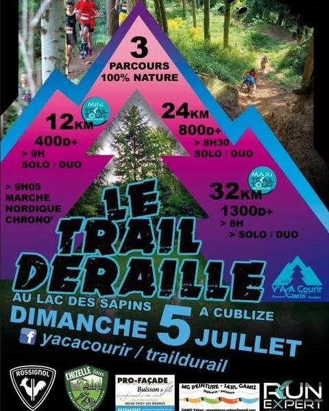 Le Trail Déraille au Lac des Sapins - Trail Tour Beaujolais_Cublize