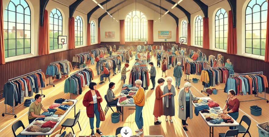 Vide-dressing de l'assoc. Santiago