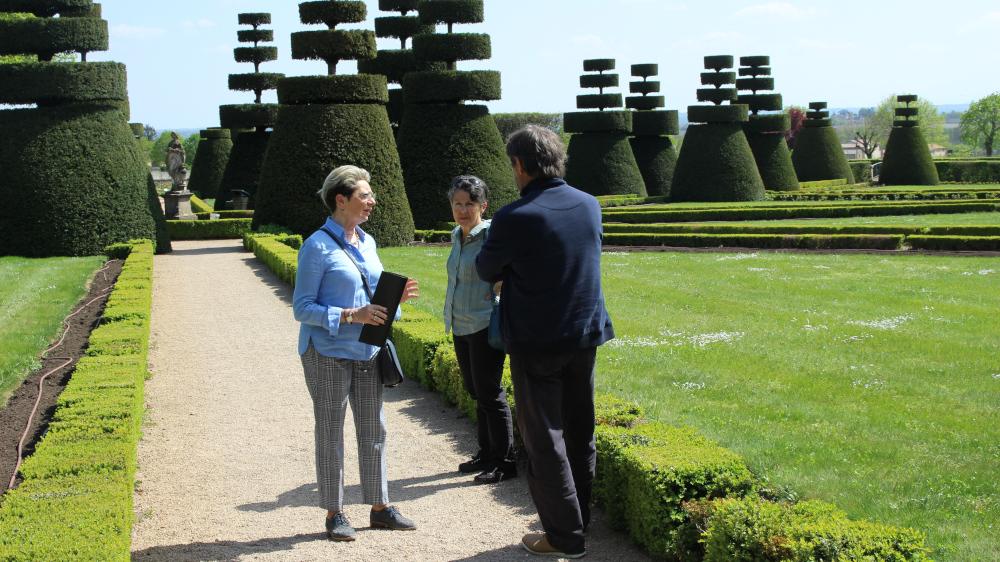 Visite du jardin du château de Pizay